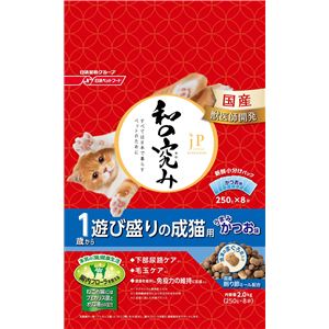 （まとめ）ジェーピースタイル 和の究み 1歳から 遊び盛りの成猫用 2kg【×6セット】【ペット用品・猫用フード】