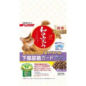 （まとめ）ジェーピースタイル 和の究み 猫用セレクトヘルスケア 下部尿路ガード 低マグネシウム 1.4kg【×8セット】【ペット用品・猫用フード】