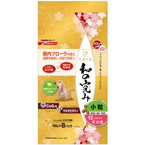 （まとめ）ジェーピースタイルゴールド 和の究み 小粒 12ヶ月までの子犬用 800g【×8セット】【ペット用品・犬用フード】