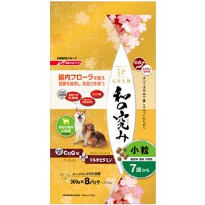 （まとめ）ジェーピースタイルゴールド 和の究み 小粒 7歳から 2.4kg【×4セット】【ペット用品・犬用フード】