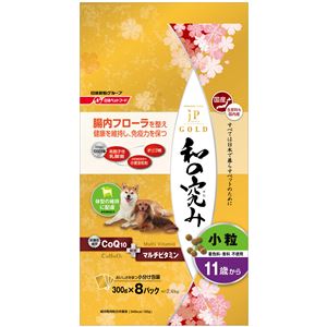 （まとめ）ジェーピースタイルゴールド 和の究み 小粒 11歳から 2.4kg【×4セット】【ペット用品・犬用フード】