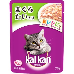 （まとめ）カルカン パウチ まぐろ たい入り 70g【×160セット】【ペット用品・猫用フード】