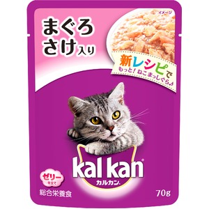 （まとめ）カルカン パウチ まぐろ さけ入り 70g【×160セット】【ペット用品・猫用フード】