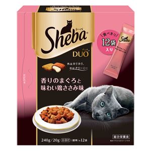 （まとめ）シーバ デュオ 香りのまぐろと味わい鶏ささみ味 240g【×12セット】【ペット用品・猫用フード】