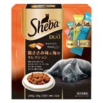 （まとめ）シーバ デュオ 鶏ささみ味と海のセレクション 240g【×12セット】【ペット用品・猫用フード】