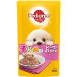 （まとめ）ペディグリー 子いぬ用 ビーフ＆緑黄色野菜 130g【×50セット】【ペット用品・犬用フード】