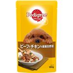 （まとめ）ペディグリー 成犬用 ビーフ＆チキン＆緑黄色野菜 130g【×50セット】【ペット用品・犬用フード】