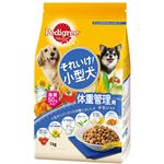 （まとめ）ペディグリー それいけ！小型犬 体重管理用 チキン入り 1kg【×12セット】【ペット用品・犬用フード】