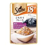 （まとめ）シーバ リッチ 18歳以上 ごちそうフレーク 贅沢シーフードミックス サーモン・えび入り 35g【×96セット】【ペット用品・猫用フード】