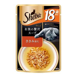 （まとめ）シーバ アミューズ 18歳以上 お魚の贅沢スープ ささみ添え 40g【×96セット】【ペット用品・猫用フード】