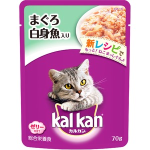 （まとめ）カルカン パウチ まぐろ 白身魚入り 70g【×160セット】【ペット用品・猫用フード】