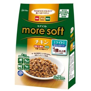 （まとめ）アドメイト more soft チキン ライト 600g（100g×6袋）【×12セット】【ペット用品・犬用フード】