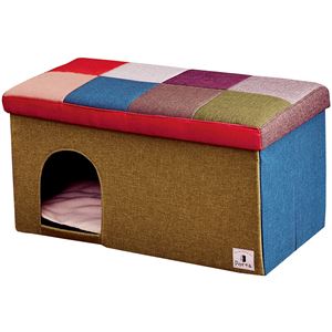 Porta ドッグハウス＆スツール モザイク ワイド【ペット用品・犬用】