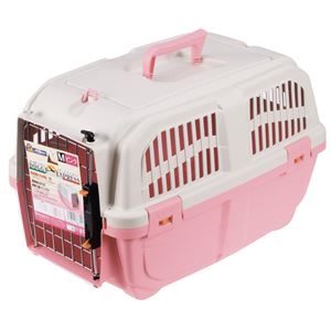 イタリア製ハードキャリー DOGGY EXPRESS M ピンク【ペット用品】