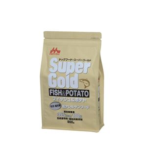 （まとめ）スーパーゴールド フィッシュ＆ポテト 子犬・成犬用 800g【×12セット】【ペット用品・犬用フード】