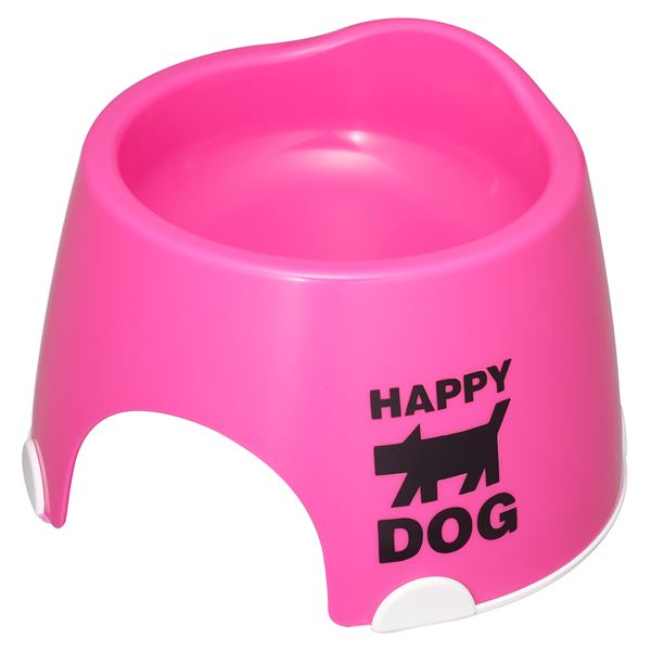 （まとめ）小型犬専用フードボウル すべり止め付 ピンク(×5セット) (犬用品) b04