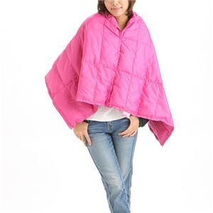 携帯する羽毛布団 U-MO（ウーモ） 3WAYポンチョ チェリーピンク