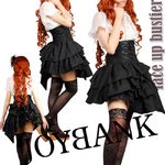 Blackゴシックレースアップコルセットスカート【コスプレ/コスチューム/衣装】01000525M