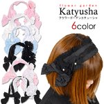 フラワーガーデンカチューシャ★【ゴスロリ/アクセ】09000250 ピンク