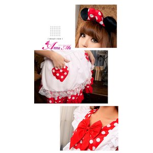 ミニーちゃん風 メイド ディズニー Disney コスプレコスチューム 衣装 z1345