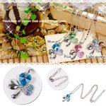 三つ葉のクローバーネックレス♪【アクセサリー/アイテム小物】NECK07 ライトパープル