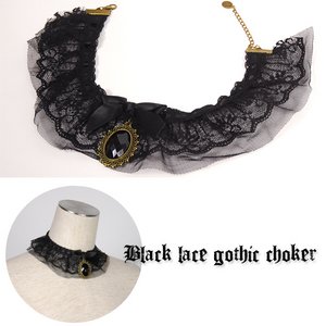 ブラックレース◇ゴシックチョーカー【アクセサリー/ネックレス】NECK34
