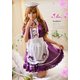 メイド/メイド服/制服/ワンピ/ハロウィン/ロリィタ/ゴスロリ/紫/エプロン/フリル/コスプレ/コスチューム/衣装/z1419 - 縮小画像3
