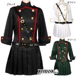 《大きいサイズ》カラーラインミリタリーワンピース 【コスプレ/コスチューム/軍服/制服/衣装】04000193-3Lサイズ カーキ