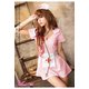 新作 セクシーピンクナースコスチューム3点セット/ハロウィン/制服/ナース服/看護婦/白衣/ミニスカ/コスプレ/コスチューム/セクシー/衣装/z383-d - 縮小画像2