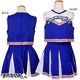 KIDS☆子どもサイズのプリティ チアガール【イベント/キッズ/ジュニア/応援/衣装/コスプレ/コスチューム】01000711 ブルー 110サイズ - 縮小画像2