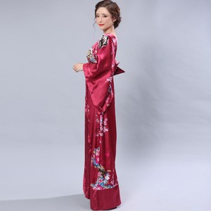 1054Aチェリーピンク/豪華ビジューサテン和柄ワンショルロング着物ドレス/和柄/花魁/着物ドレス/コスプレ/キャバドレス/コスチューム/パーティ/イベント/衣装/仮装 1054Aチェリーピンク/豪華ビジューサテン和柄ワンショルロング着物ドレス/和柄/花魁/着物ドレス/コスプレ/キャバドレス/コスチューム/パーティ/イベント/衣装/仮装