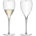 LSA SAVOY サヴォイ WINE GLASS 380ml PLATINUM[プラチナ]2P SET