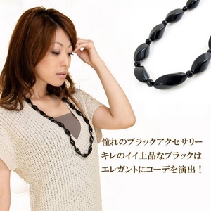 Vajra（ヴァジュラ） 憧れのブラックアクセサリー♪ブラックロングネックレス♪ 【日本製】