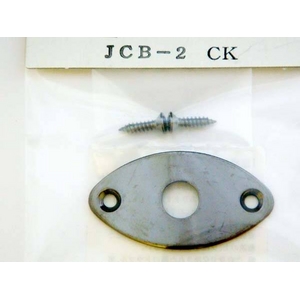 GOTOH（ゴトー） ジャックプレート キャッツアイ コスモブラック 国産 （エレキギターパーツ）