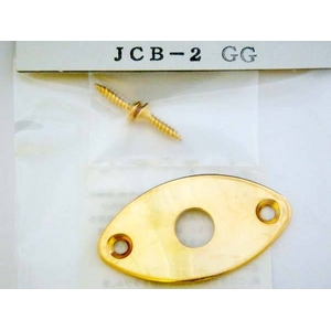 GOTOH（ゴトー） ジャックプレート キャッツアイ ゴールド 国産 （エレキギターパーツ）