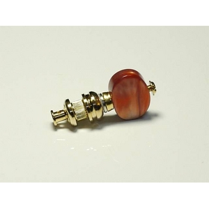 Der Jung ウクレレ用ペグ 単品 ゴールド アンバーボタン - 拡大画像
