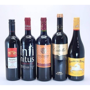 【ワイン】 ベルターニ カットゥーロ ロッソ 含む 厳選お勧め赤ワイン5本セット - 拡大画像