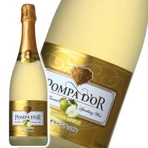 【スパークリングワイン】 ポンパドール　Pompa Do'r　グリーンアップル　750ml スパークリングワイン　 - 拡大画像