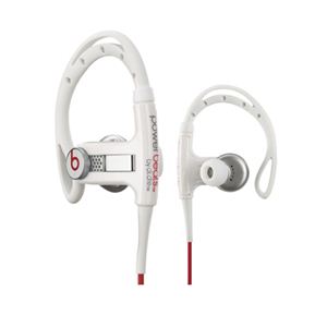 Beats by Dr. Dre Power Beats スポーツ・インイヤー・ヘッドフォン with コントロールトーク／ホワイト BT IN PWRBTS WHT - 拡大画像