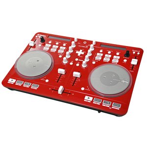Vestax iPhone/iPad/iPod touch対応DJコントローラ ホワイト SPIN2 RED