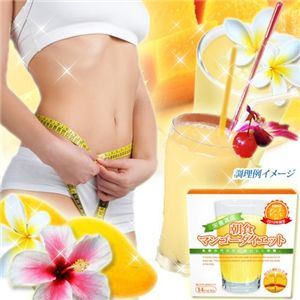 栄養満点 朝食マンゴー ダイエットサポート飲料 14包 2010年版 - 拡大画像