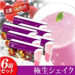 スリム&美容サポート飲料 極生-シェイク ベリーミックスヨーグルト【6箱セット】※シェイカーなし