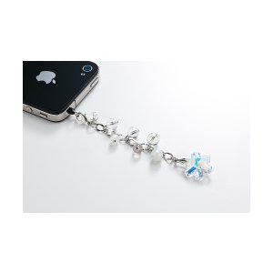 神秘の結晶　輝く七つの天然石　スマホピアス