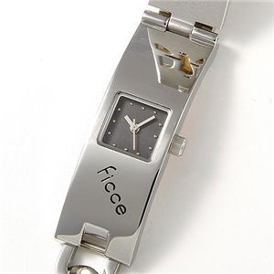 ficce(フィッチェ) チェーンブレス メンズウォッチ FC-11025 黒文字盤 - 拡大画像