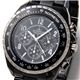 AGENDA（アジェンダ） 腕時計 クロノグラフ ブレスウォッチ AG-8001-02 ブラック×シルバー - 縮小画像2