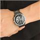 AGENDA（アジェンダ） 腕時計 クロノグラフ ブレスウォッチ AG-8001-02 ブラック×シルバー - 縮小画像4