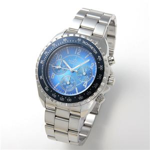 AGENDA（アジェンダ） 腕時計 10気圧防水 クロノグラフ ウォッチ AG-8041-02 ブルー