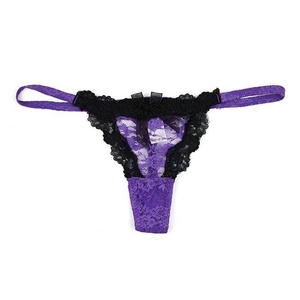 セクシーランジェリー 2011新作 【美品】TバックショーツMLS】 紫(L)
