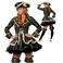 コスプレ 2011年新作 【ハロウィン】 ゴージャスブラック パイレーツキャプテン コスチューム/コスプレ_0