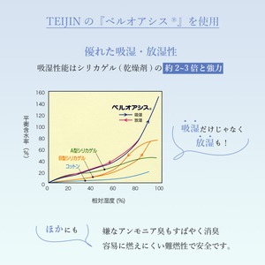 タンス内に溜まった湿気を取るマット 5枚組(ハンガー付)除湿シート 商品写真2